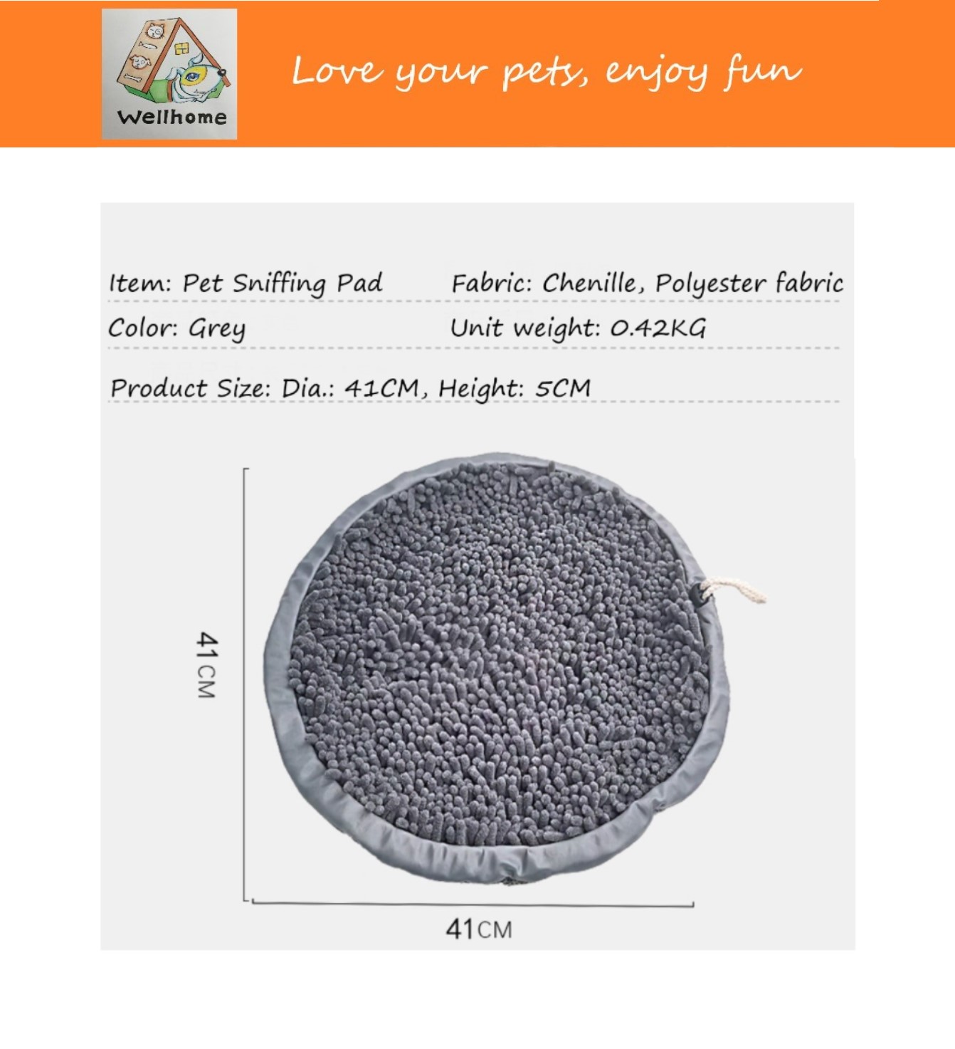 Pet sniffing pad.17